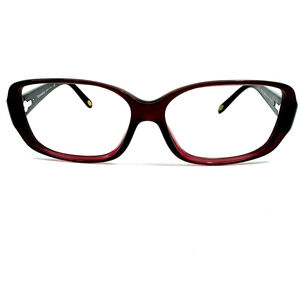 Tiffany & Co TF 4033-b 8003/41 Red Eyeglasses Frames Women Rare 57-14-130 H11807